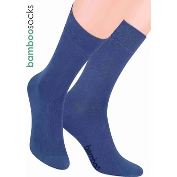 Pánské oblečení STEVEN Pánské klasické ponožky z bambusového vlákna 086 Barva/Velikost: modrá / 44/46