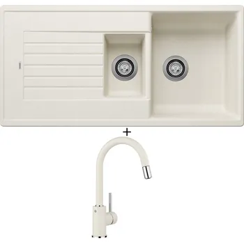 Granitový dřez Granitový dřez SET Blanco ZIA 6 S bílá soft 527207 + Blanco MIDA-S bílá soft 526968