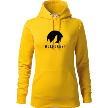Dámská mikina Wolforest - Mikina dámská Cape s kapucí - XS ( Žlutá )