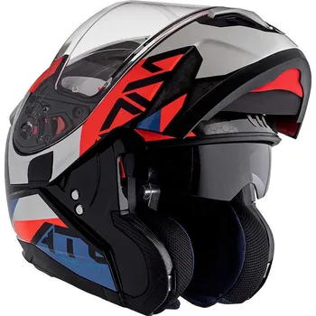 Helma na motorku Přilba MT ATOM SV W17 GLOSS PEARL BLUE S (55-56)