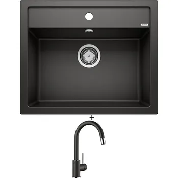 Granitový dřez SET Blanco DALAGO 6 černá + Blanco MIDA-S černá 526146