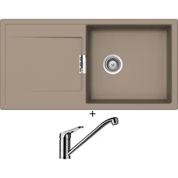 Granitový dřez Granitový dřez SET Schock MONO D-100L Twilight + Schock COSMO 525001 chrom