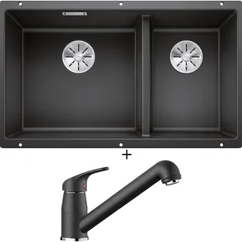 Granitový dřez Dřez pod desku SET Blanco SUBLINE 430/270-U antracit 523151 + Blanco DARAS-S antracit 517732