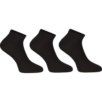 Pánské ponožky 3PACK ponožky Nedeto nízké bambusové černé (3PBN01) L Možnost vrácení zboží ZDARMA do 120 dnů!