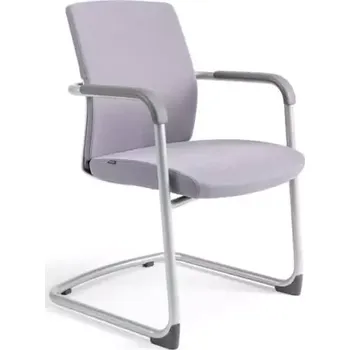 Jednací židle JCON WHITE - šedá 206 - SLEVA 3% s kodem radost25