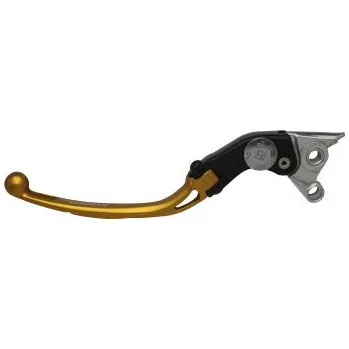 Adjustable folding lever ACCOSSATO aluminium, master cylinder zlatá LV008Y-L-NRST