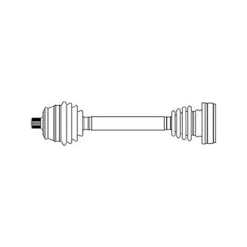 Hřídel nápravy Hnací hřídel CIFAM 655-686