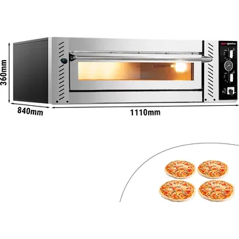 Pec na pizzu G.Gastro Pec na pizzu 4 x 34 cm