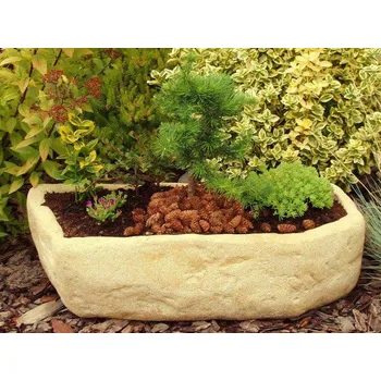 Zahradní dekorace ZahradniDekorace zahradní truhlík - Koryto IX, výška, délka 55cm, šířka 24cm, 16kg