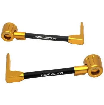 Lever guard ACCOSSATO with black hose and joint right + left , aluminium DE003-014-TD-12