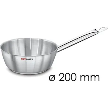 Nádobí G.Gastro Pánev s rukojetí - kónická forma - Ø 220 mm - výška 70 mm | Hrnec s rukojetí | Restovací pánev | Pánev