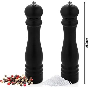 Mlýnek na koření G.Gastro (2 Kusy) Mlýnek na sůl a pepř ze dřeva - výška: 25 cm