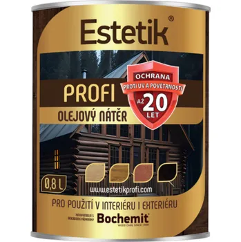 Lak na dřevo Bochemit Lazura Estetik Profi 20+ teak 0,8 l