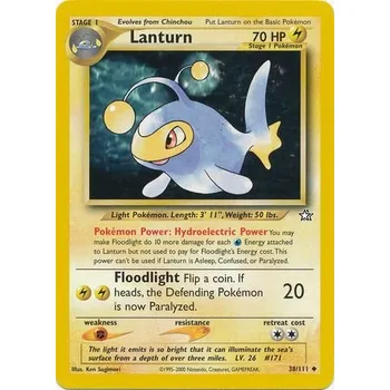 Karetní hra Pokémon NG 038/111 Lanturn - Neo Genesis Stav: Excellent