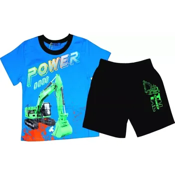 Chlapecké pyžamo Chlapecké pyžamo Kugo, krátké, (9219-0) - Bagr, vel. 110