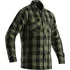 Moto bunda RST X Kevlar Lumberjack Mens Textile Shirt zelená kostka, XS