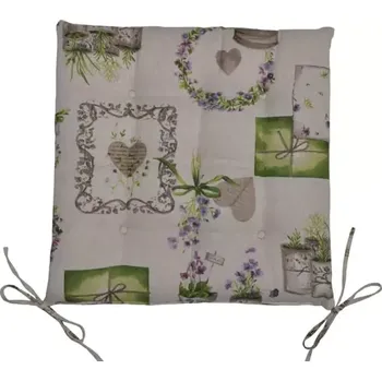 Sedací pytel Sedák 9 prošití - fialky - SLEVA 3% s kodem radost25