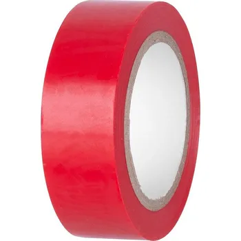 Izolační páska Páska izolační červená E180RED, 19mm, 10m, PVC