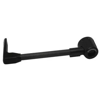 Lever guard ACCOSSATO with black hose and joint left, carbon DE007-046-TD-16
