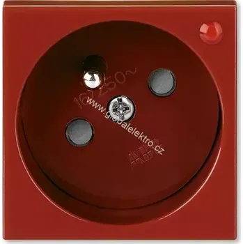 Elektrická zásuvka ABB 5595N-C02357 R1 Zásuvka45x45,s ochraným před přepětím,s optickou signalizací