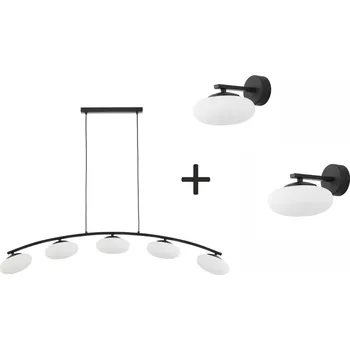 TK LIGHTING Sada osvětlení - MARIKA, sestava č. 1, bílá/černá