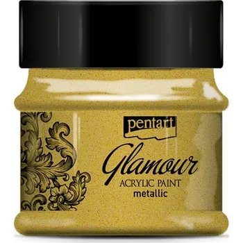 Vodová barva Barva metalické zlato bohaté na Glamour 50 ml. Pentart decoupage
