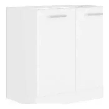 Kuchyňská linka Dřezová skříňka SPLIT 80 ZL 2F BB - bílá - SLEVA 3% s kodem radost25