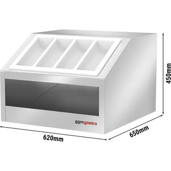 Příborník do zásuvky G.Gastro Stojan na příbory a nádobí - 620mm - stolní model