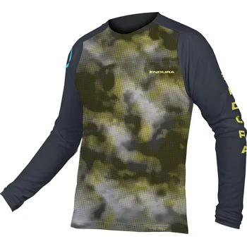 cyklistický dres Endura dres Pixel Cloud Tee LTD s dlouhým rukávem Black - vel. XL r.24