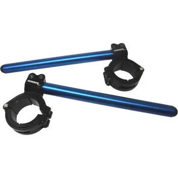 Adjustable clip-ons ACCOSSATO inclination from 6Â° to 10Â° with inner ring, blue CP001N-48-B