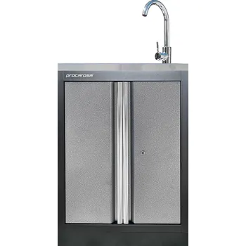 Dílenský stůl Procarosa® Dílenská skříňka Procarosa PROFI TGC-1300C Barva: Šedá