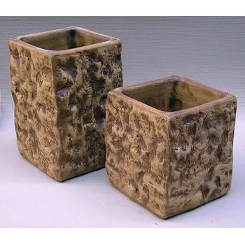 Zahradní dekorace ZahradniDekorace venkovní keramické květináče - váza STONE, výška 62cm ODSTÍN-GLAZURA: 1.STANDARD-starohnědá-SH