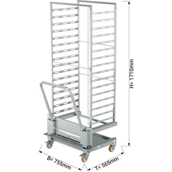 Servírovací stolek G.Gastro Regálový vozík pro 16x EN 60 x 40 cm