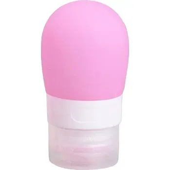 Cestovní silikonová tuba - plnitelná - Růžová