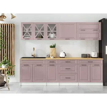 Kuchyňská linka Kuchyňská linka Tyra 260 růžová - doprava zdarma - SLEVA 3% s kodem radost25
