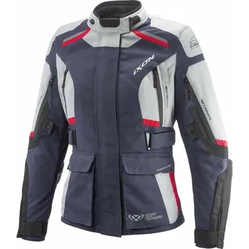 Moto bunda MIDGARD LADY 6024 - dámská modrá moto bunda Ixon - 3XL