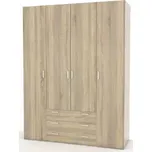 Skříň Sid 4d3s sonoma/sonoma - SLEVA 3% s kodem radost25