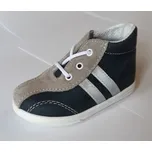 JONAP 010/M 17 - dět.kož.šněr.capáčky, modro-šedá Velikost: 18