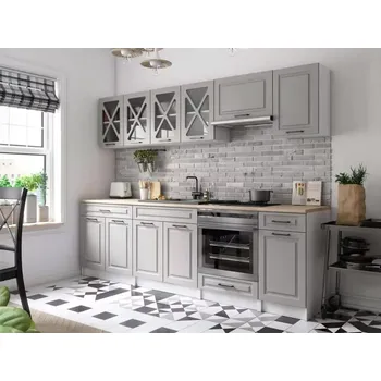 Kuchyňská linka Kuchyňská Linka Gréta 260 šedá MAT - doprava zdarma - SLEVA 3% s kodem radost25