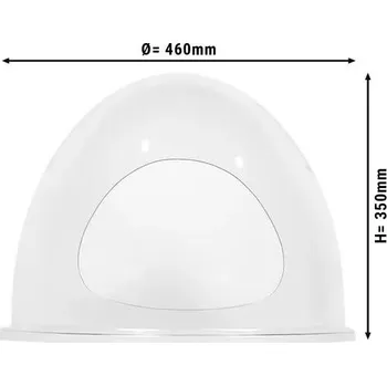 Lednice G.Gastro Kryt z plexiskla pro vařič na vejce - transparentní