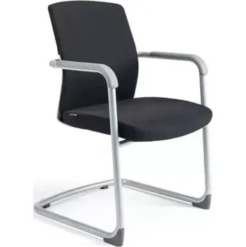 Jednací židle JCON WHITE - černá 201 - SLEVA 3% s kodem radost25