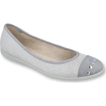 Dámské baleríny BEFADO 309Q017 LENA baleríny stříbrné tečky ve špici 37 309Q017_37