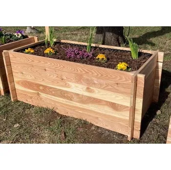 Zahradní dekorace ZahradniDekorace Vyvýšené záhony - modřínové dřevo, NATUR 70x135, výška 50 cm