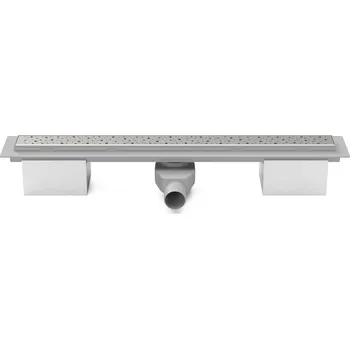 Lineární plastový žlab 950 mm, drops mat s bočním odtokem D 50 a otočným sifonem