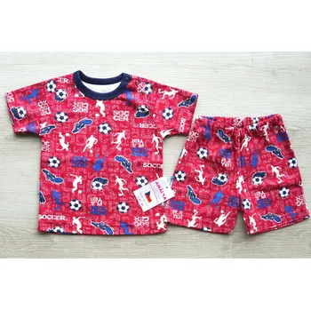 Kojenecká souprava AMÁLKA Bavlněná, krátká souprava, fotbal Velikost: 74