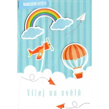 Nekupto Přání k narození dítěte Vítej na světě 115 x 170 mm 3456 J