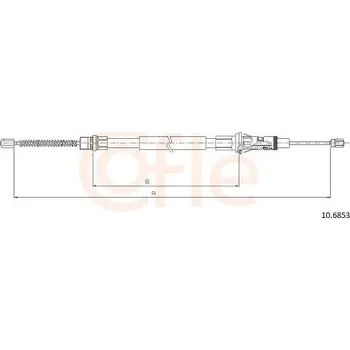 Autodíl Tažné lanko, parkovací brzda COFLE 10.6853