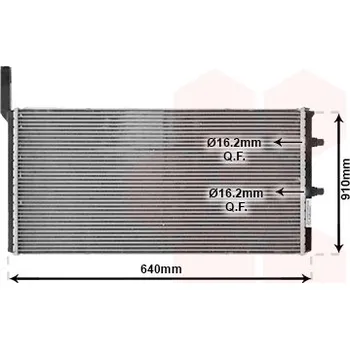 Motor automobilu Chladič, chlazení motoru VAN WEZEL 06002583