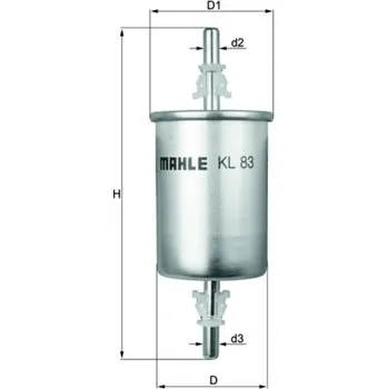 Palivový filtr palivovy filtr MAHLE KL 83