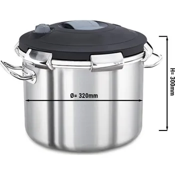 Hrnec G.Gastro Tlakový hrnec - Ø 320 mm - výška: 300 mm - vč. poklice